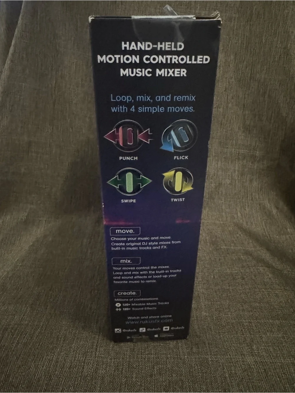 Rukus fx pro Motion Controlled Music Mixer